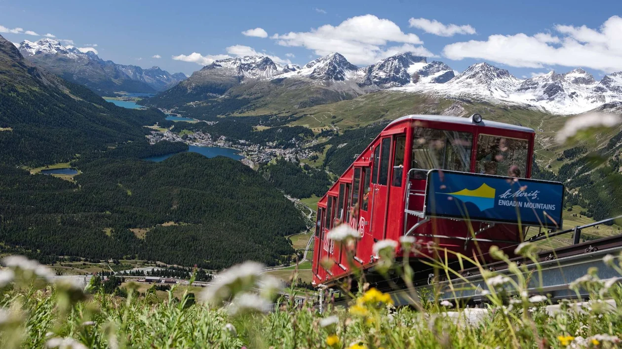 St. Moritz and the Upper Engadin lakes, Graubuenden