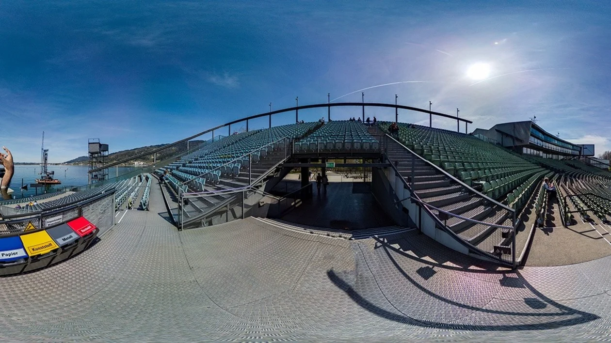 Bregenzer Festspiele, the world's largest floating stage, in Austria