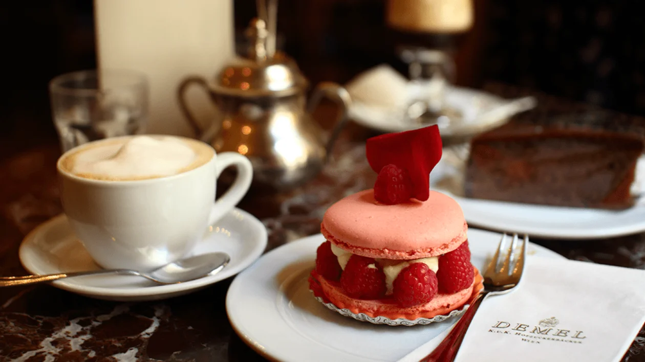 In Sweden, coffee is typically served with a delicacy and a glass of water.