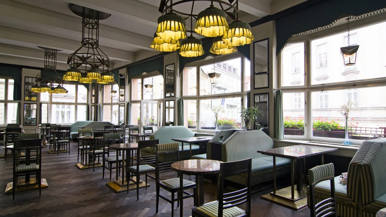 Grand Café Orient - the only original Cubist café in the world © CzechTourism Pavel Hroch.