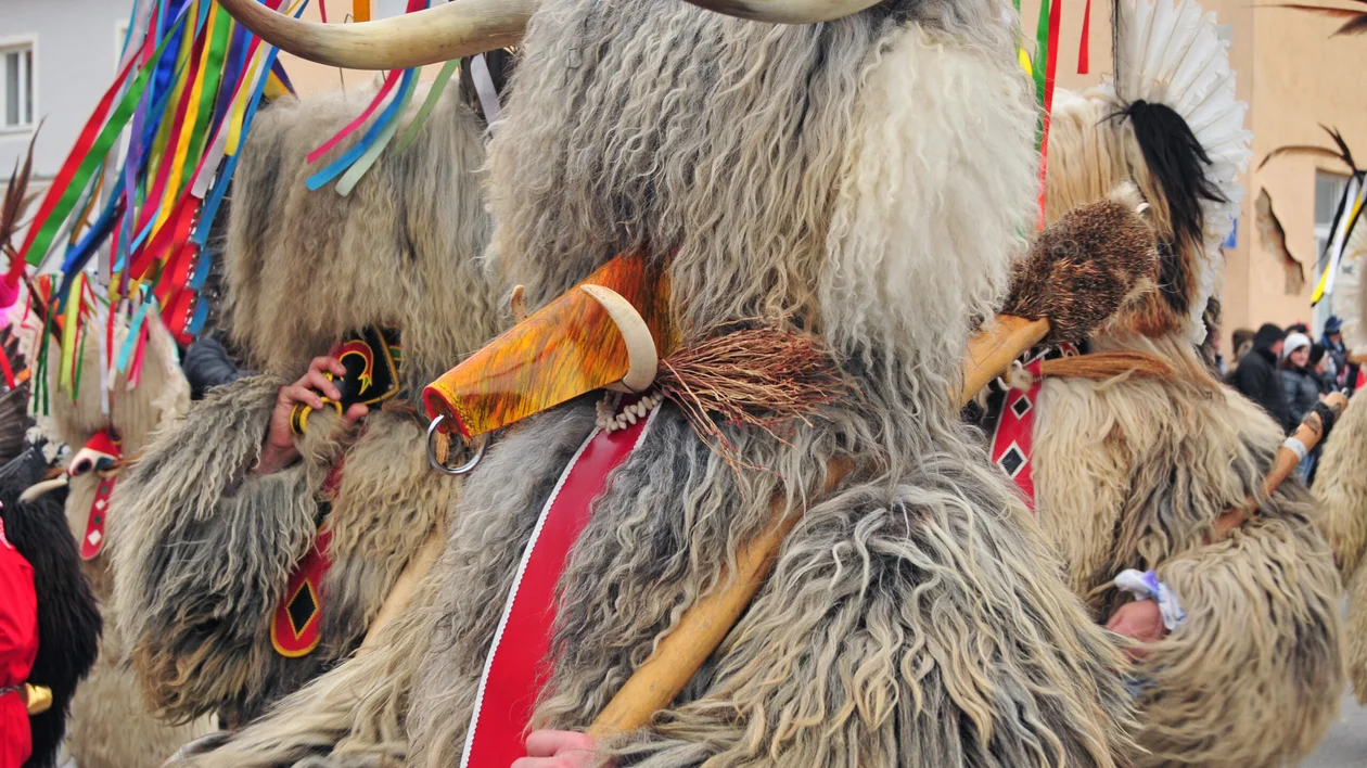 Traditional carnival in Ptuj, Slovenia.