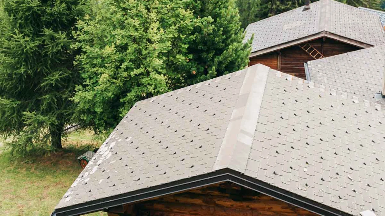 Chalets in Valais, Switzerland.