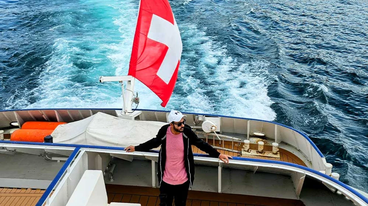 Sailing on beautiful Lake Geneva