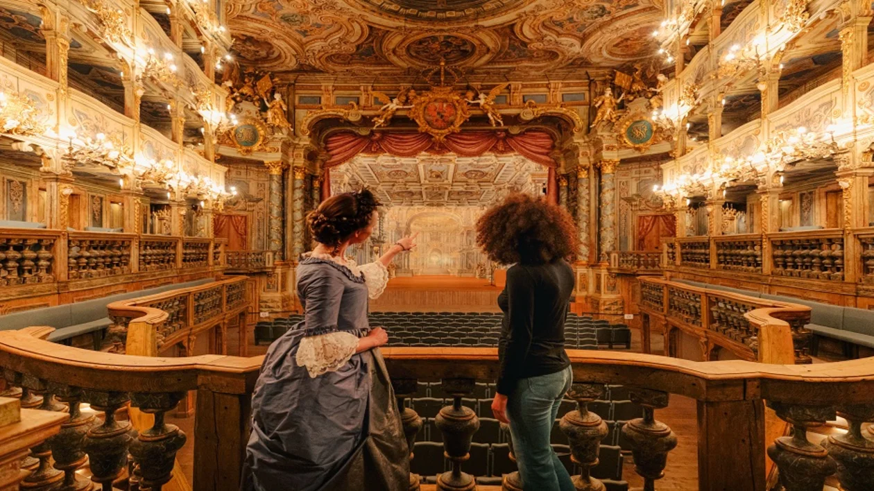 Admire performance artistry at the Margravial Opera House, a UNESCO World Heritage Site in Bayreuth.