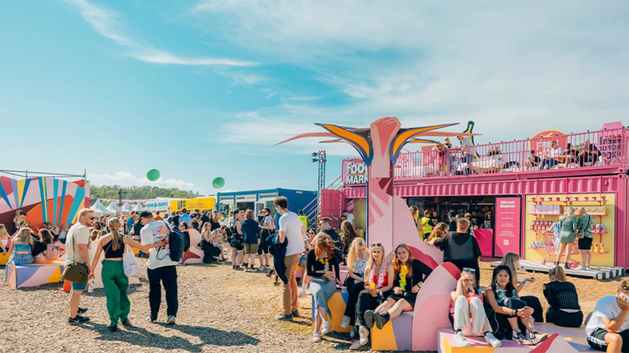 Summer festival in Finland with different types of music, fun, and plenty of food and drinks to enjoy.