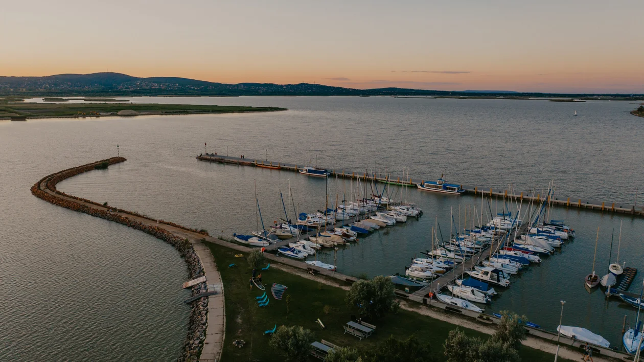Lake Velence in the sunset