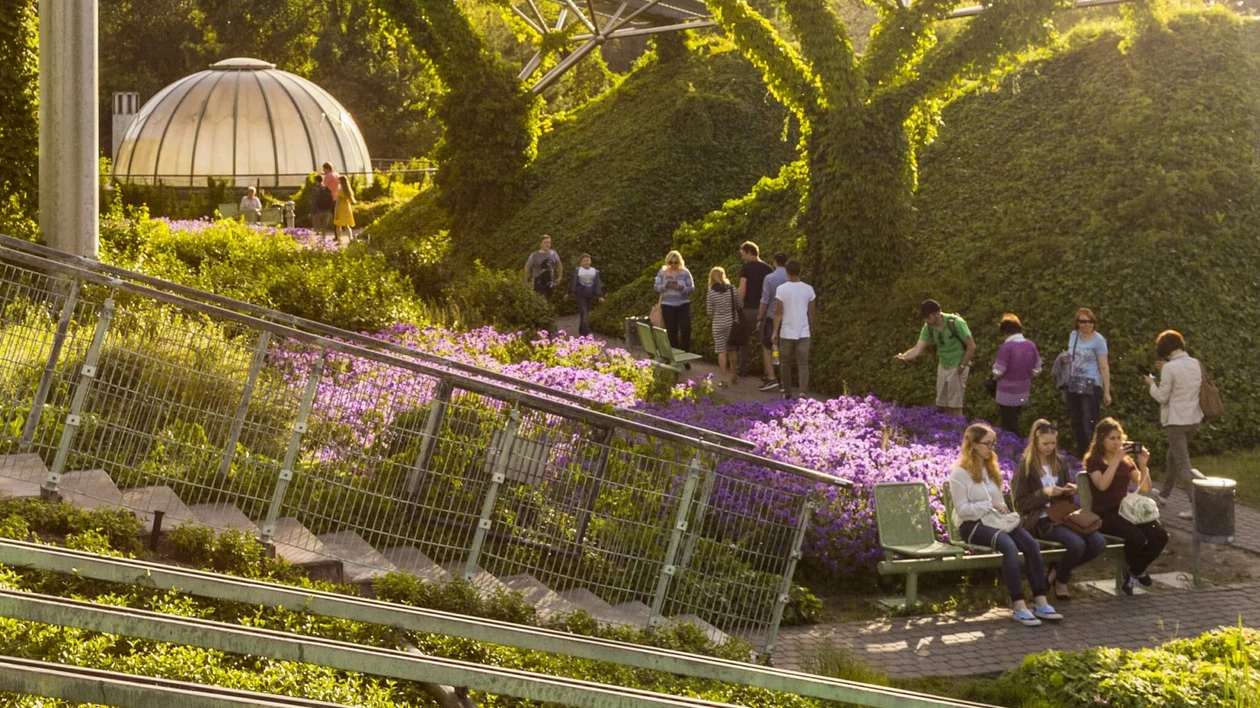 University Library Garden in Warsaw.