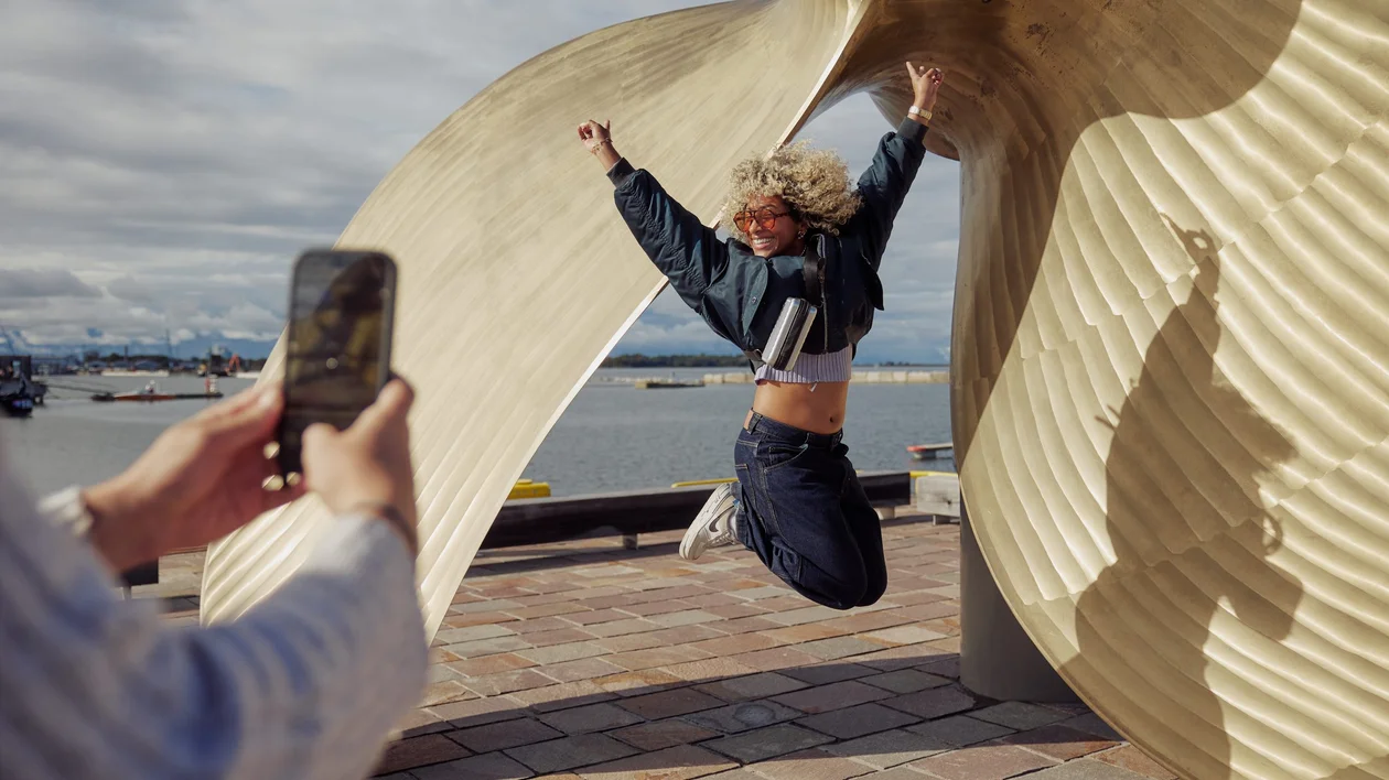 Tallinn Modern Art Sculpture at Noblessner Marina.