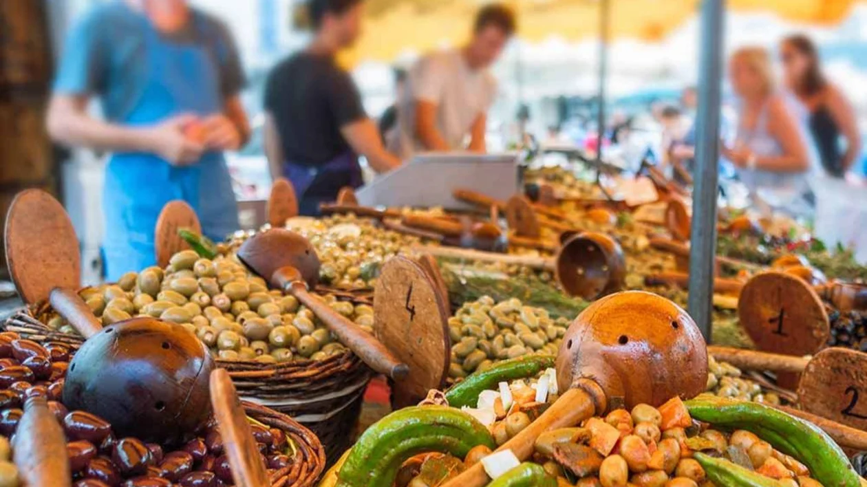 Local market in Provence, France