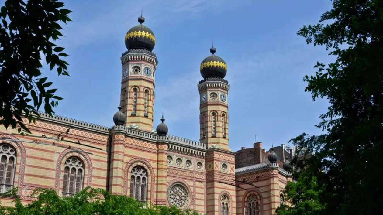 The grand exterior of the Great Synagogue in Budapest is matched only by its majestic sanctuary