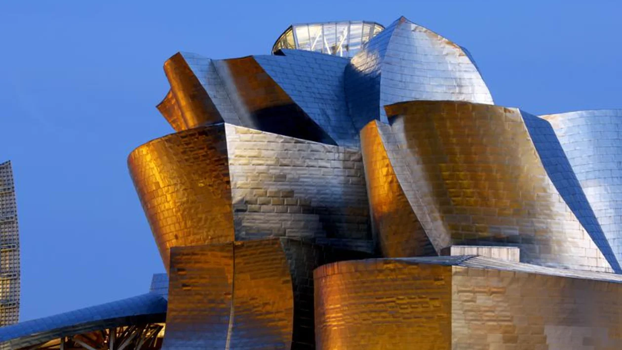 The innovative Guggenheim Museum in Spain was designed by renowned architect Frank Gehry