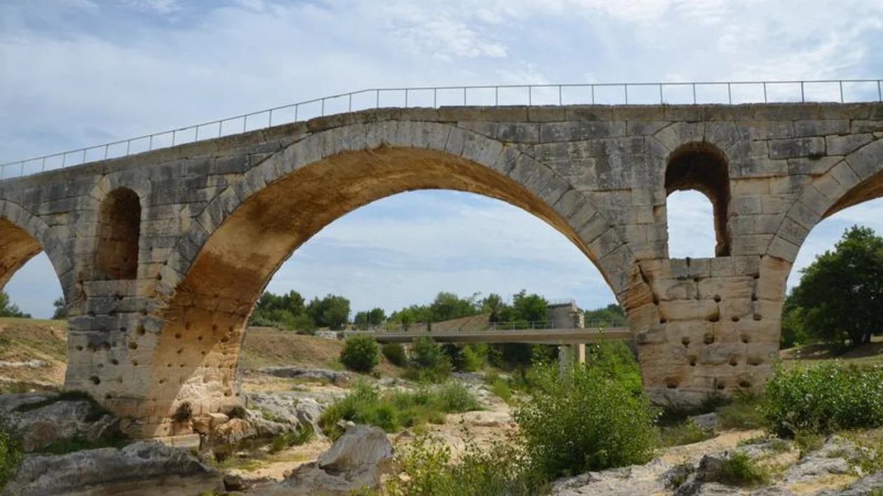 Built in 3 BC, the Pont Julien is a bridge of Domitian in France.