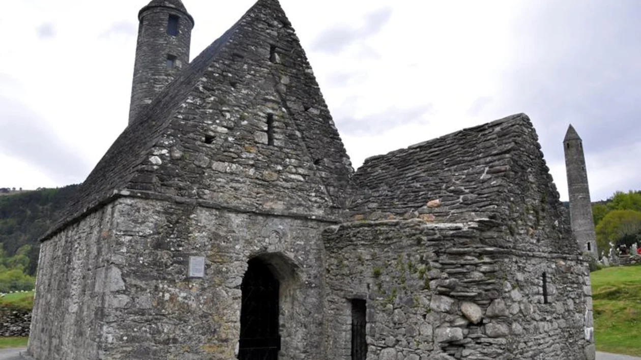 Glendalough monastery is in Ireland dating from the 6th century.