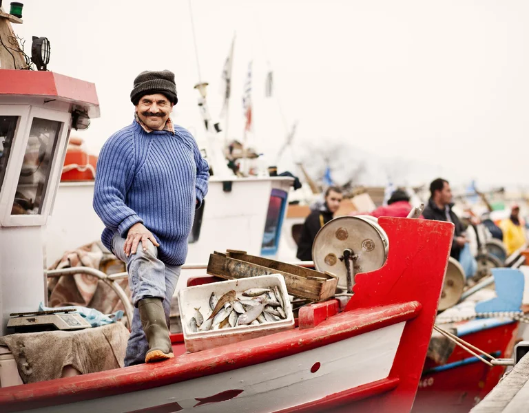 Fishman at the island of Volos