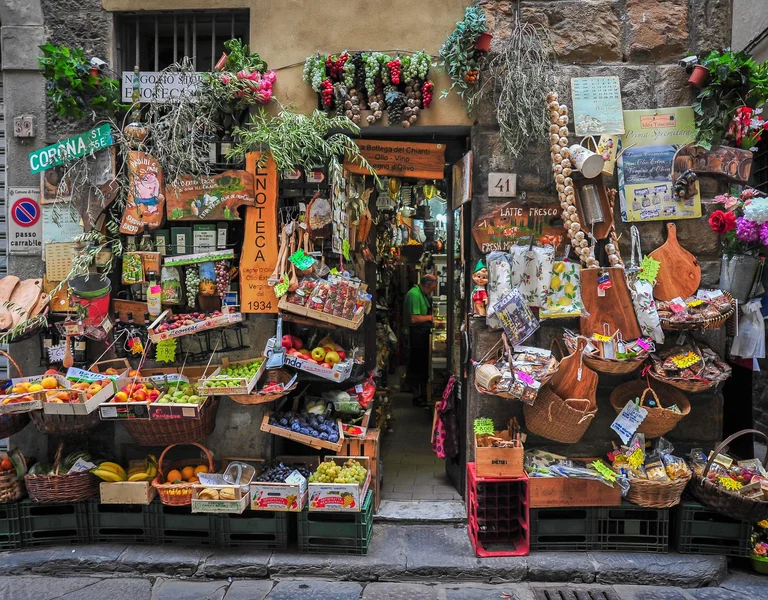A local storefront in Florence