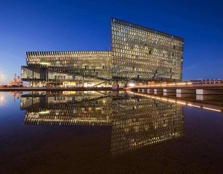Harpa Concert Hall in Reykjavik, Iceland