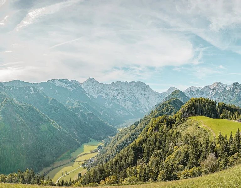 Logar Valley, Solčava panoramic road.