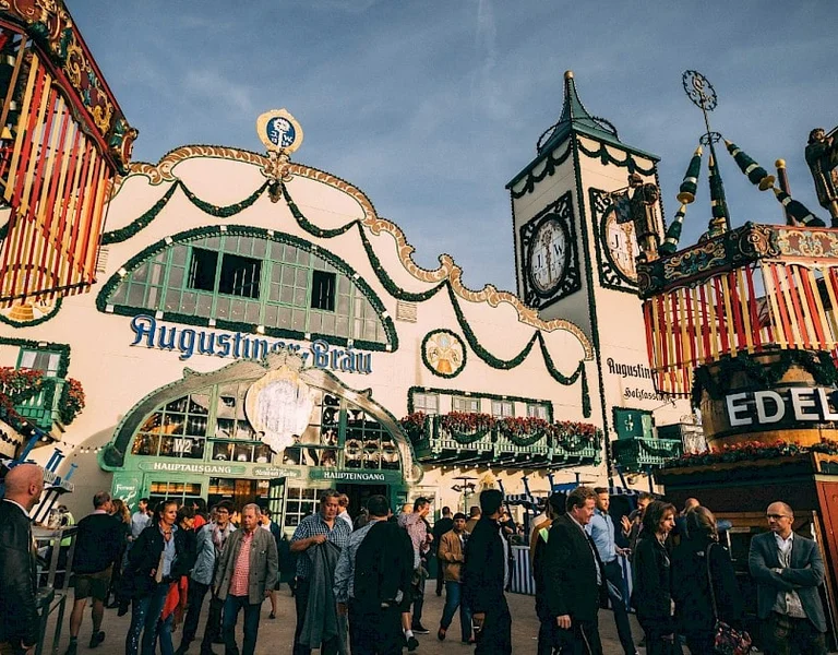 Oktoberfest, wooden barrels