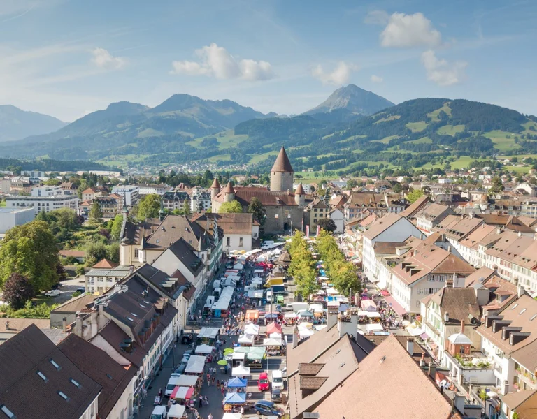 Folkloric Market in Bulle