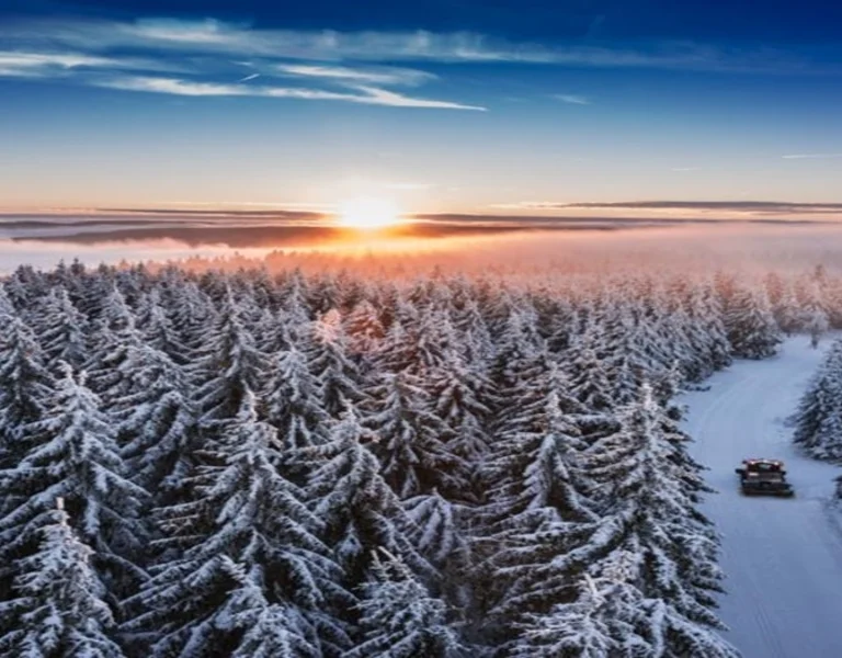 Thuringian Forest: hiking area Masserberg-Schleusegrund in the snow. © Udo Bernhart/ TTG