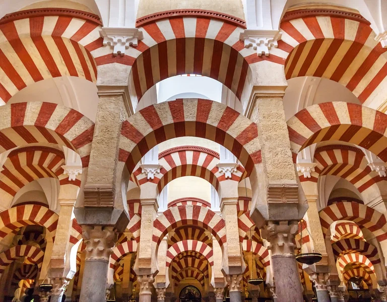 The Great Mosque of Cordoba is one of the most beautiful examples of Muslim art in Spain. ©bpperry/iStock