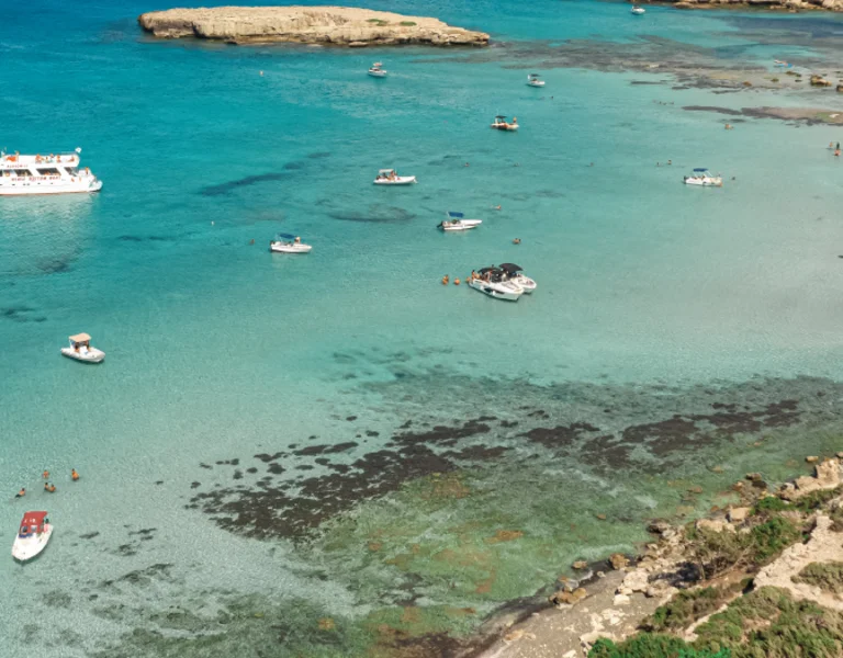 turquoise sea water in Cyprus