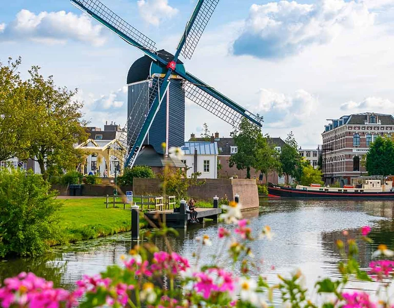 Windmill in Leiden, the Netherlands