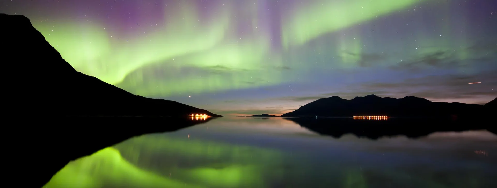 Northern lights, Kvaløya, Tromsø, Norway