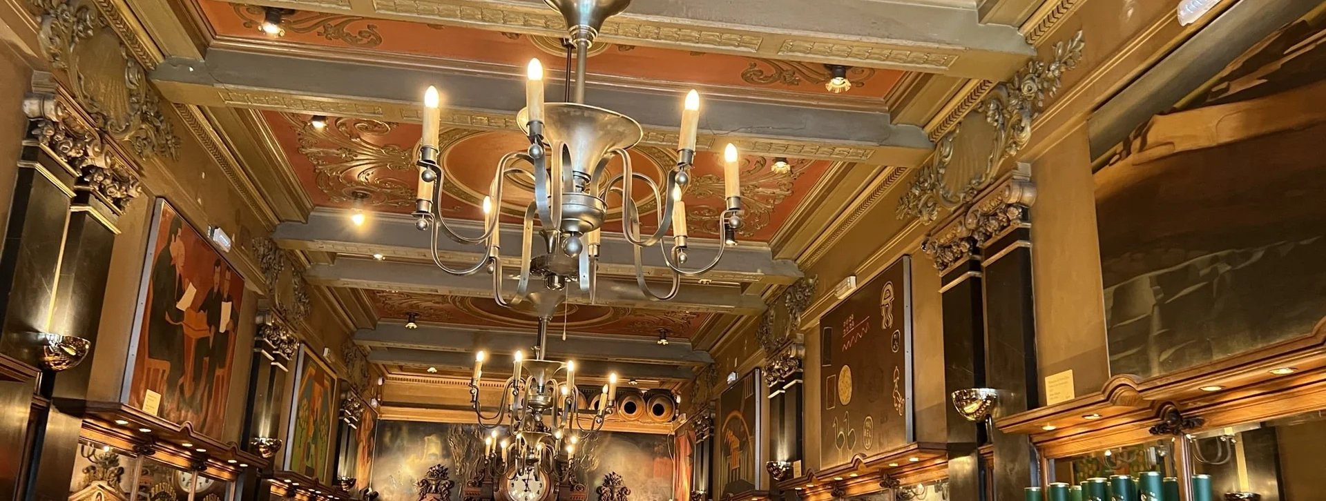 Soak up the beautiful ambiance at A Brasileira do Chiado in Lisbon, Portugal