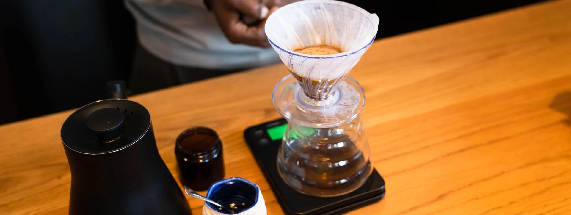 Try a delicious pour-over coffee at Florence Café in Luxembourg