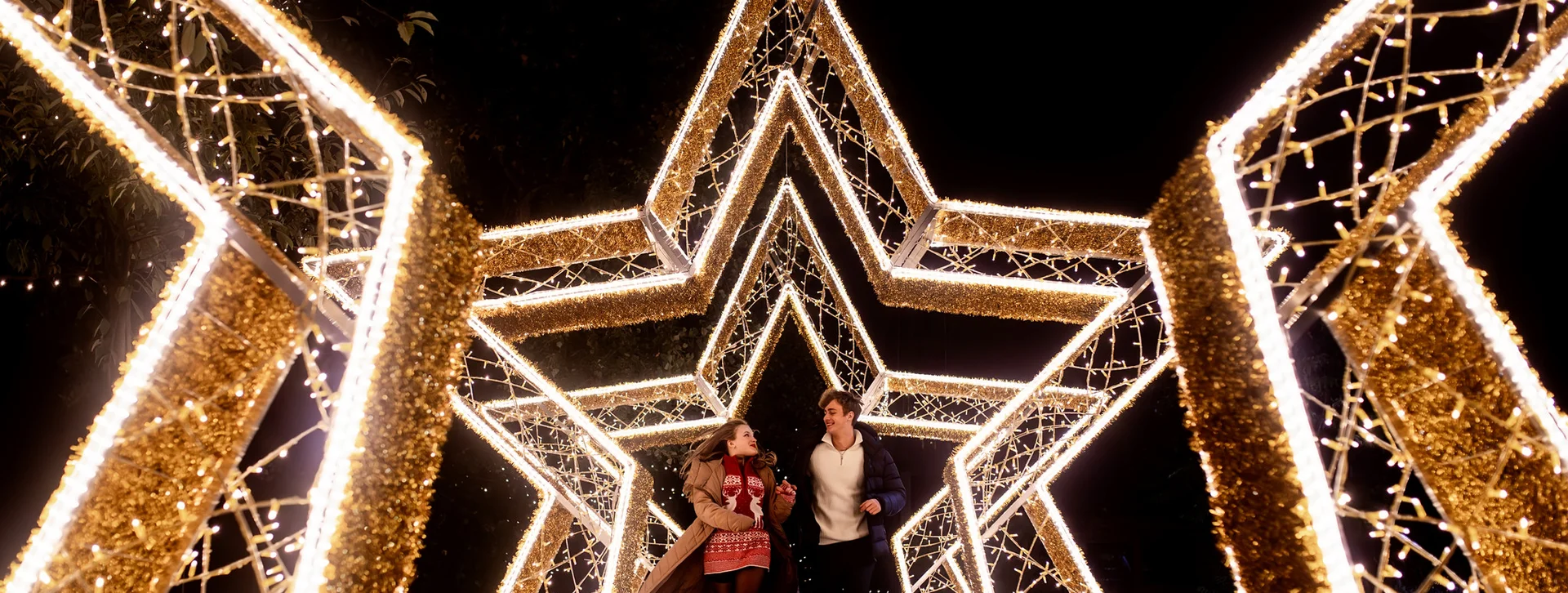 Walk in the stars at Prague light park!