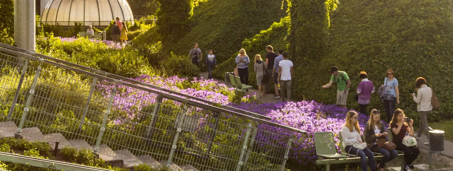 University Library Garden in Warsaw.