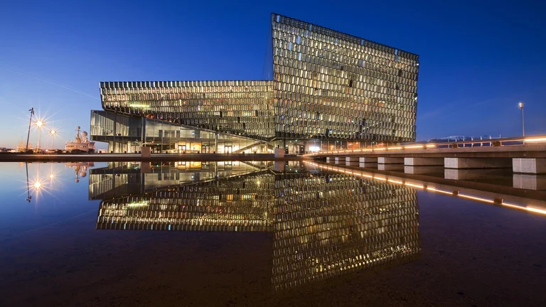 Harpa Concert Hall in Reykjavik, Iceland