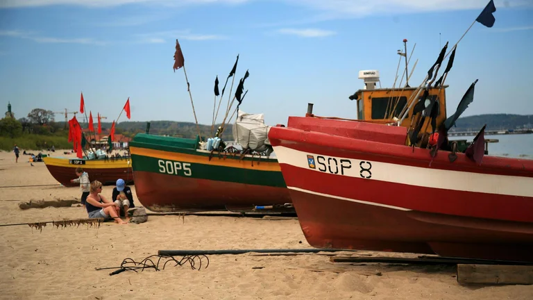 Fishing in Sopot, Poland