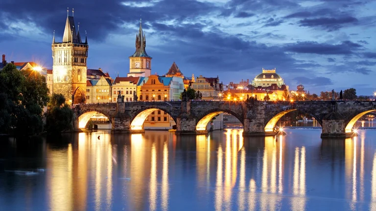 prague at night