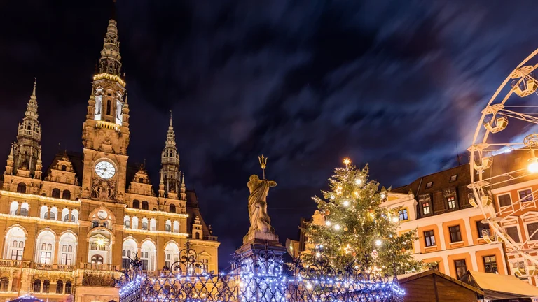 Ride the Ferris wheel during Advent in the North Bohemian town of Liberec