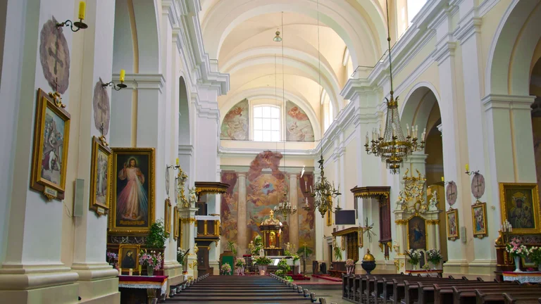 Enjoy the peace of the Basilica of the Assumption of the Blessed Virgin Mary in Węgrów, Poland