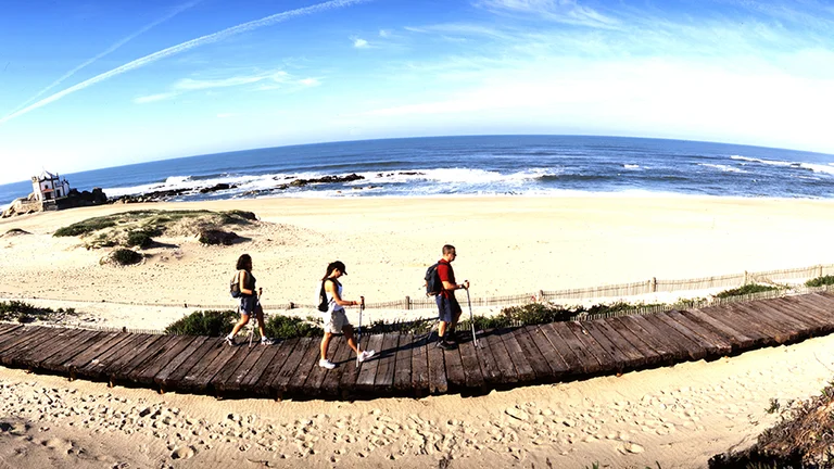 Imagine the sea air as your stroll to the oceanfront chapel at Vila Nova de Gaia