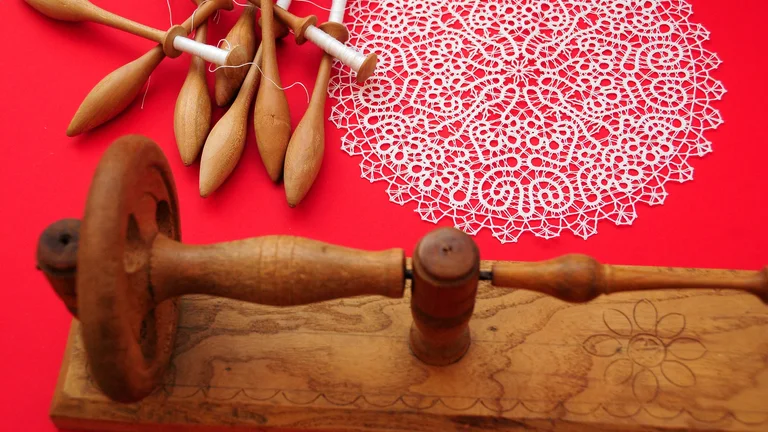 Marvel at the delicacy of Slovenia's bobbin lace.
