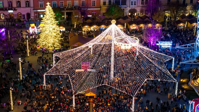 Cluj-Napoca Christmas fair, Romania.