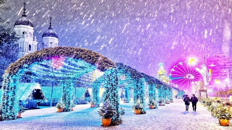 Iasi Christmas fair, Romania.