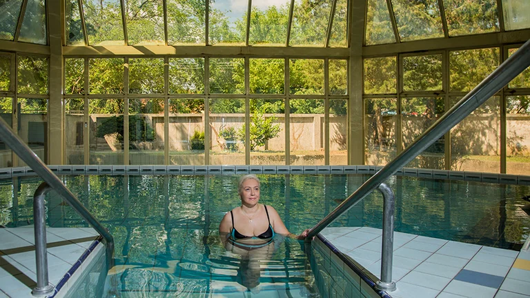 Sink into healing thermal waters at Daruvar Spa in Toplice.
