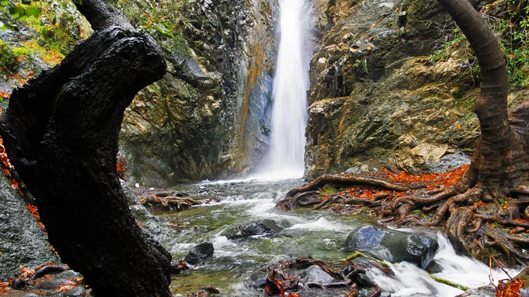 The Millomeris Waterfalls, sometimes spelled as Millomeri, located in the Troodos Mountains, they are among the most picturesque natural attractions on the island. ©Cyprus Deputy Ministry of Tourism