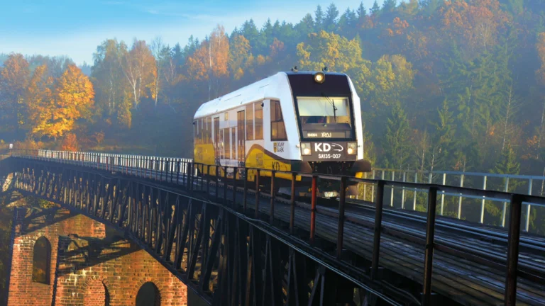 Take railway Line no.286 in Lower Silesia for wonderful scenic views.