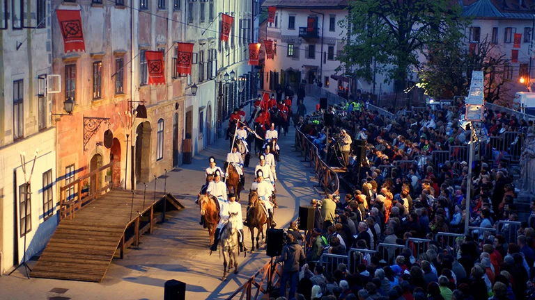 See history come alive at the Skofja Loka Passion Play.