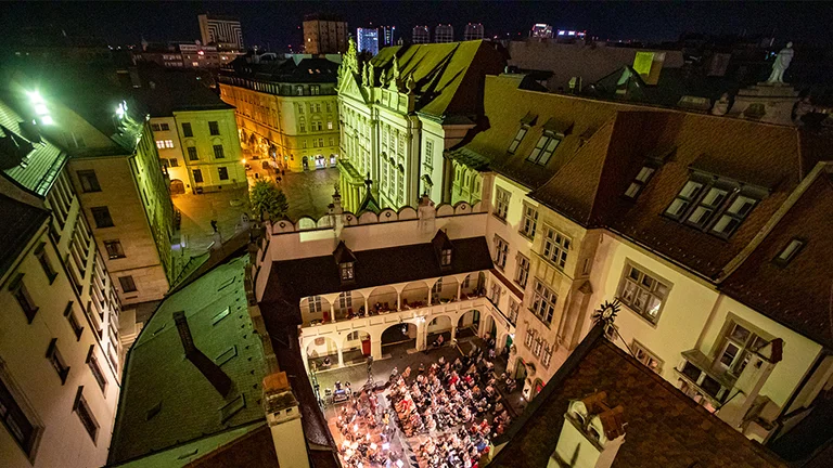 Enjoy the classics in an unusual venue: Bratislava´s City Hall during the VIVA MUSICA! festival.