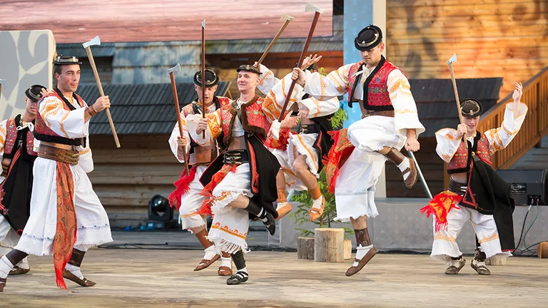 Come to know traditional Slovak folk music and dance at a spectacular festival in picturesque Východná near the High and Low Tatras.