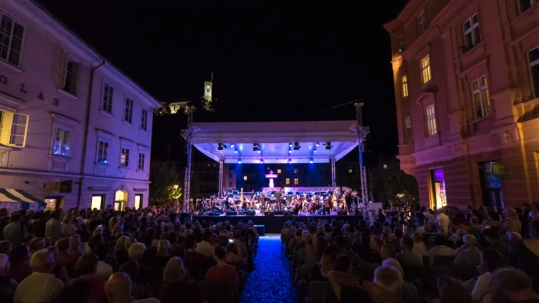Spend lovely evenings listening to music at the Ljubljana Festival.