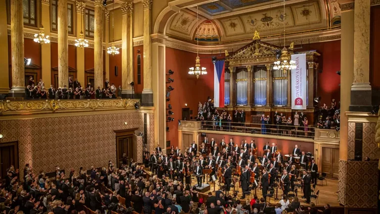 ttend a concert at Prague's Rudolfinum during the Dvořákova Praha.