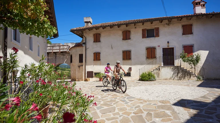 Goriska's by bike, a green way to navigate the region.